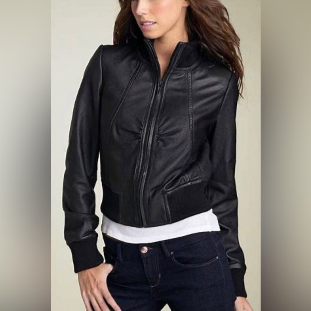 Hinge leather jacket size XS GUC